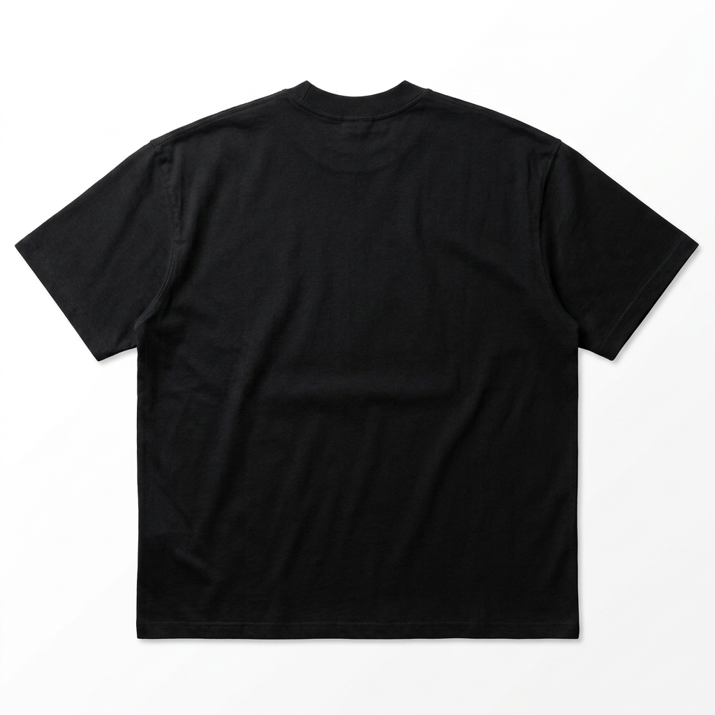 Baby-T-Shirt-Negro-Plain-01