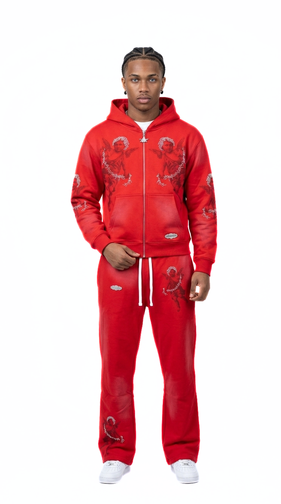Hoodie Set Rojo